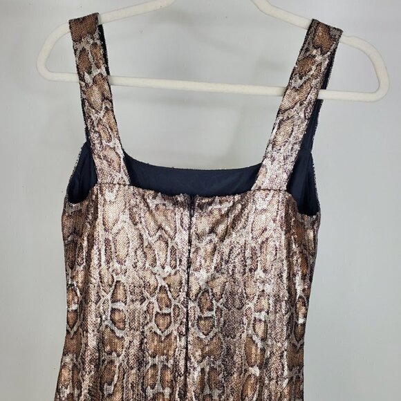 NWT L'AGENCE Auden Sequin Snake Print Bodycon Mini Dress Small - Picture 11 of 16